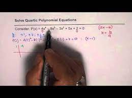 Solve Quartic Polynomial Equation