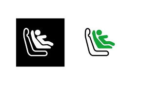 Car Child Isofix Seat Icon Silhouette