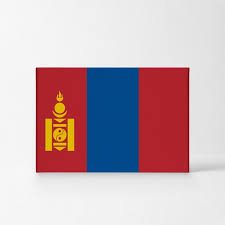 Mongolia Flag Canvas Or Metal Wall Art