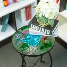 Side Table Outdoor Glass Top