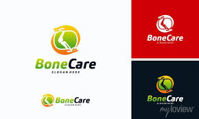 Knee Bone Logo Designs Concept Knee