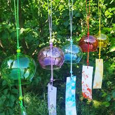 Outdoor Wind Chime Glass Cherry