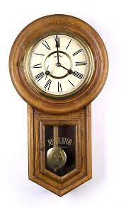 Antique Oak Regulator Wall Clock For