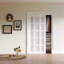 Frosted Glass Mdf Closet Sliding Door