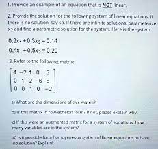 Provide An Example Of An Equation That