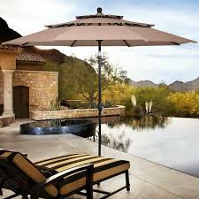 3 Tier Aluminum Market Patio Umbrella