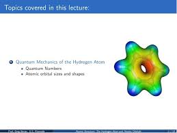 Hydrogen Atom And Atomic Orbitals