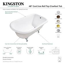 Kingston Brass Aqua Eden 48 In X 30 In