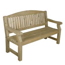 2 Seater Wooden Bench Leisure Traders