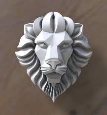 Lion Head 3d Print Model By Explorer