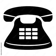 Phone Icon Black And White Landline