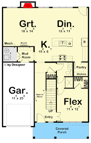 Contemporary Craftsman House Plan Under