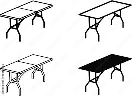 Folding Table Icon Vector