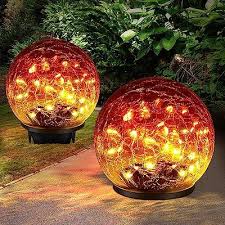 Keevvon 2 Pack Garden Solar Lights