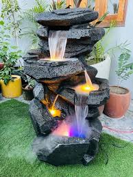 Dhanwanti Fiber Rock Indoor Fountain