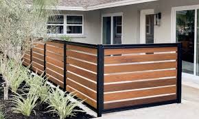 Modern Fence Systems Metal Frame Any