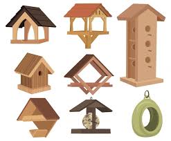 Vector Set Of Birdhouses Collection