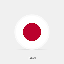 Premium Vector Japan Round Flag Icon