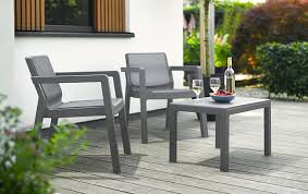 Keter Emily 2 Seater Balcony Set Grey