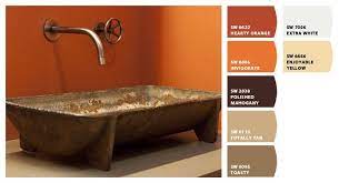 Rust Color Paint Painting Bathroom