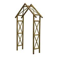 Rowlinson Rustic Natural Timber Garden Arch