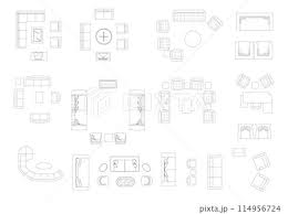 Sofa Furniture Icon Interior Plan View
