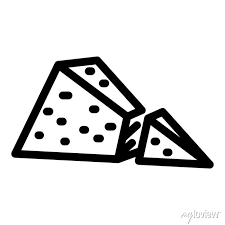 Triangle Cheese Icon Outline Triangle