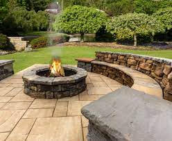 Backyard Nicolock Fire Pits For