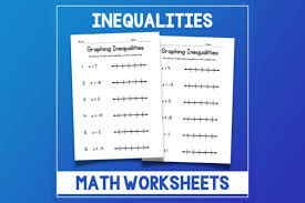 Graphing Inequalities Worksheets