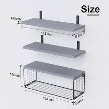 Wire Basket Decorative Wall Shelf