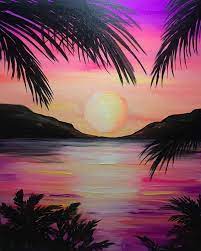 Paint Sip Events Sunset Painting