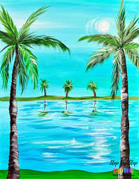 How To Paint Palm Trees Acrylic