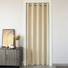 Grommet Top Solid Color Blackout Door