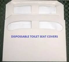 White Disposable Toilet Seat Cover