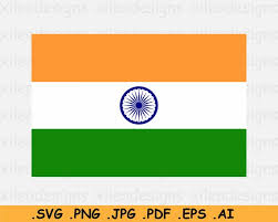 India Flag Svg Indian National Nation