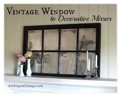 Vintage Window Into A Mirror