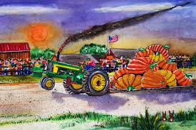 Giant Pumpkin Art Print John Deere