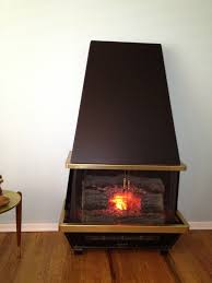 Electric Fireplace Mid Century