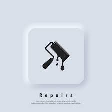 Vector Repairs Logo Paint Roller