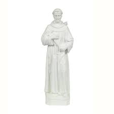 St Francis Outdoor Statue 32 White