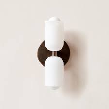 Glass Up Down Plug In Wall Sconce By In