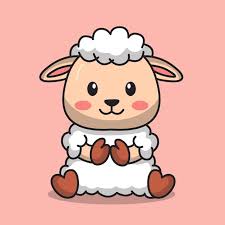 Free Vector Cute Baby Sheep Icon Vector