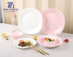 China Luxury Square Shape Glass Plate