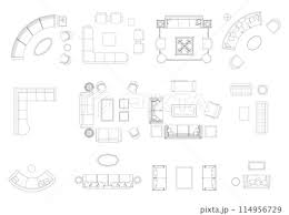 Sofa Furniture Icon Interior Plan View