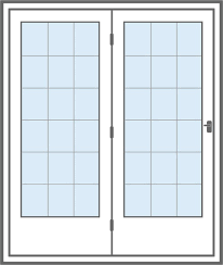 Hinged Patio Doors Fiberglass By