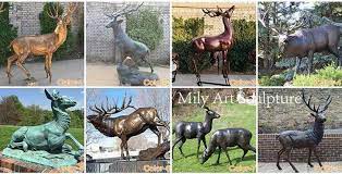 Bronze Deer Statues Elk Moose