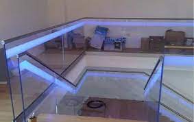 Led Frame Less Glass Railing