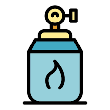 Flat Cartoon Fire Extinguisher Icon