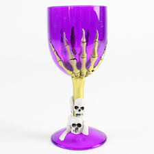 Haunted Wine Skull Skeleton Goblet Chalice Party Propdecoration Purple