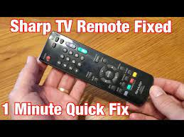 Sharp Tv Remote Control Fixed In 1